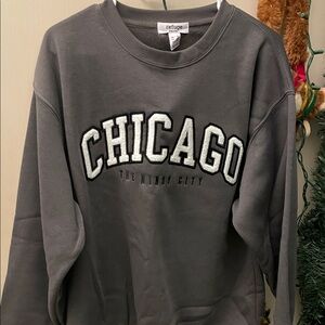 Refuge Dark Gray Chicago Crewneck